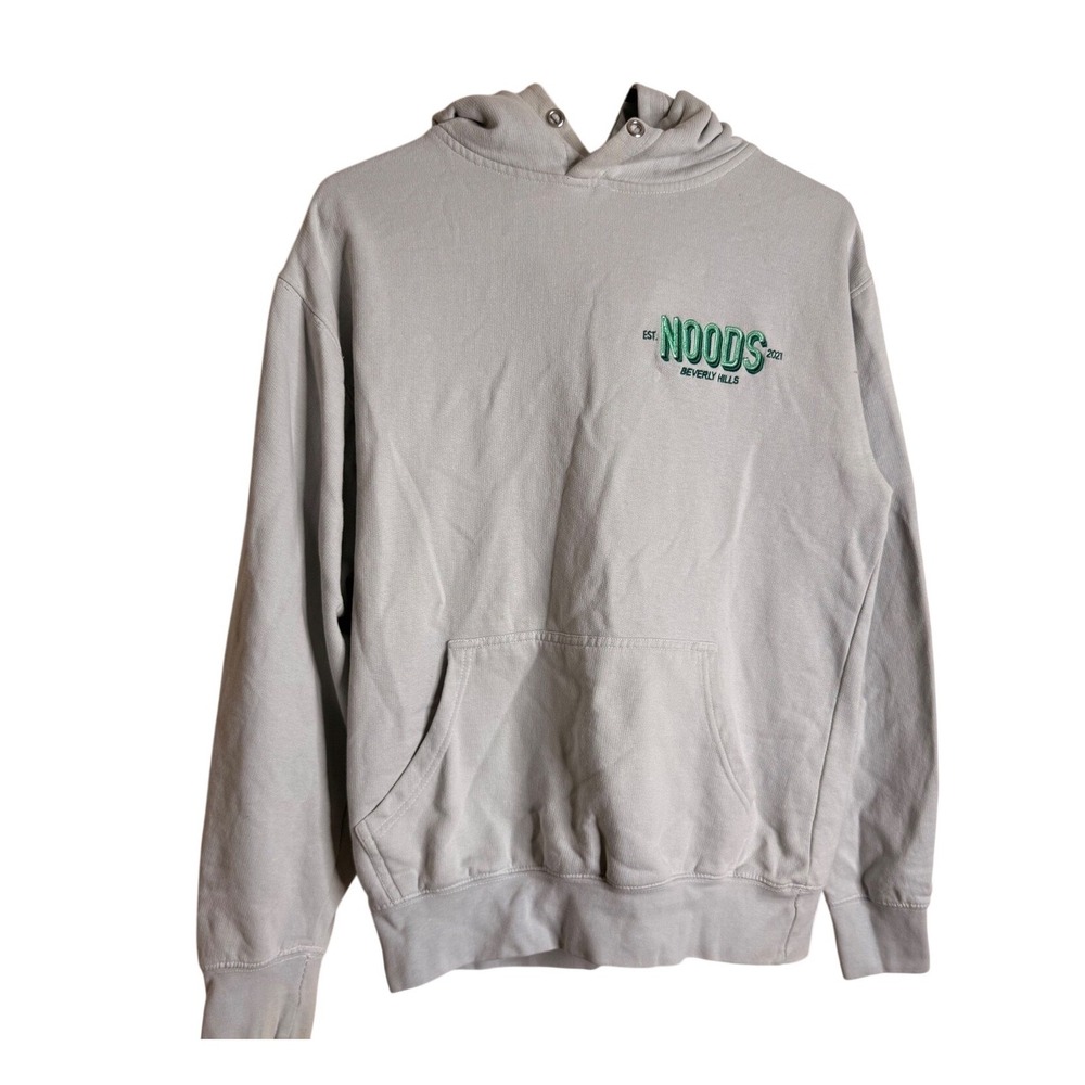 Noods Beverly Hills Noodist Ramen Hoodie Sweatshirt Gray Men Size S Unisex